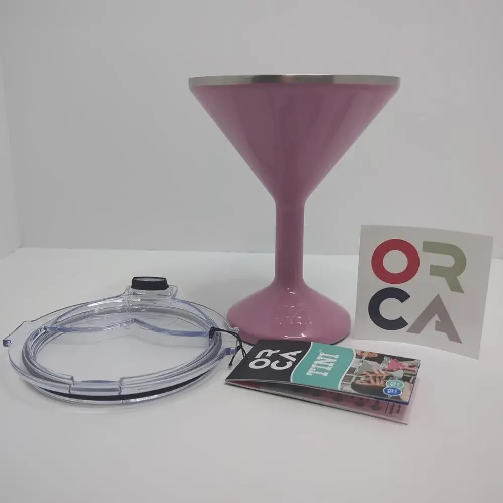 ORCA Tini 13oz Dusty Rose Stainless Steel  Martini Vacuum Insulated‎ Double Wall